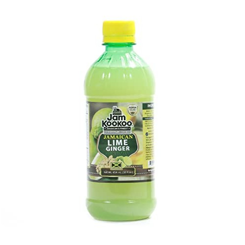 Jam Kookoo Jamaican Lime Ginger Juice Mix 16 Fl Oz