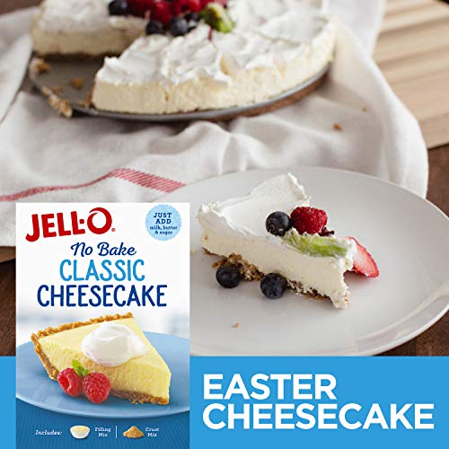 Jell-O No Bake Classic Cheesecake Dessert Kit 11.1 Oz Boxes, Pa