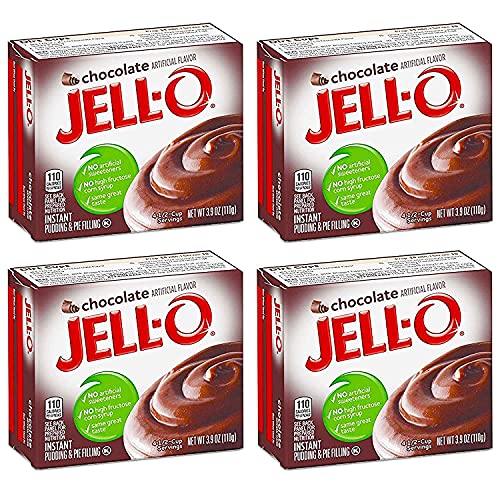 Jell-O Chocolate Instant Pudding &Amp; Pie Filling 4-Pack