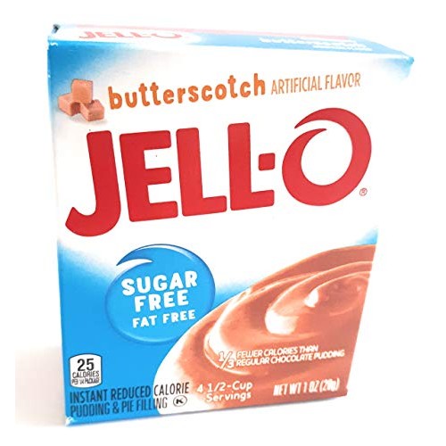 Jell-O Butterscotch Instant Pudding Sugar Free 4-Pack