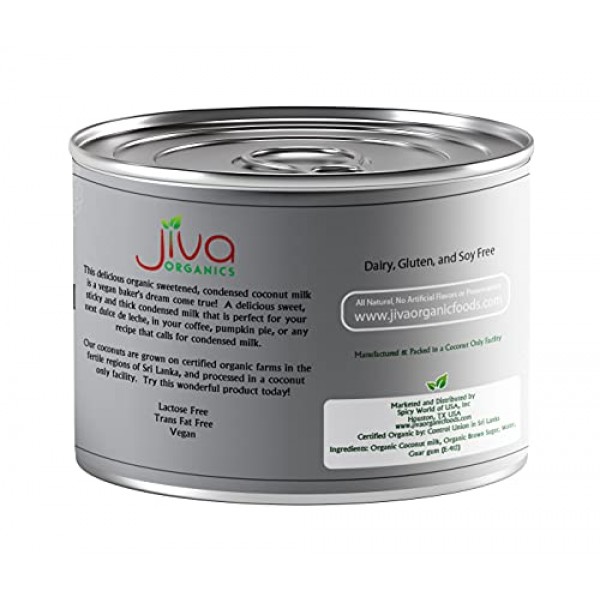 Jiva Organic Sweetened Condensed Coconut Milk 67 Ounce Pack