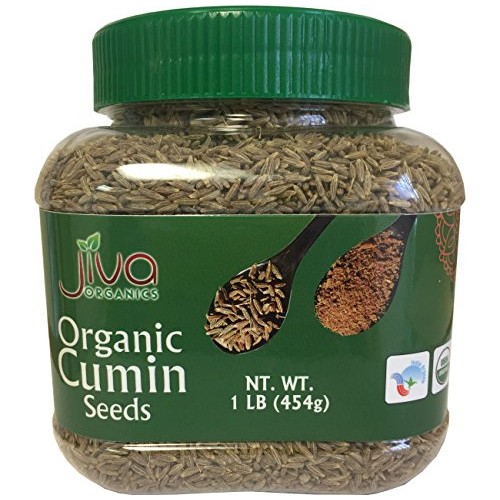 Jiva Organic Cumin Seeds Whole 1 Pound Jar