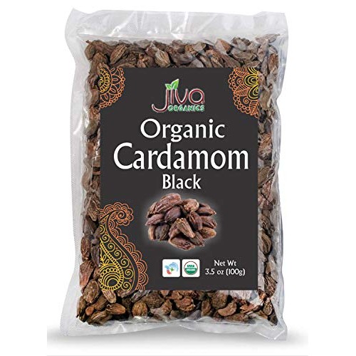 Jiva Organics Organic Black Cardamom 3.5 Ounce Bag - Indian Badi