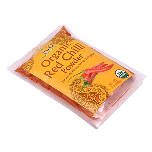 Jiva Organics Organic Red Chili Powder 7 ounce Bag - Extra Hot, ...