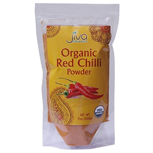 Jiva Organics Organic Red Chili Powder 7 ounce Bag - Extra Hot, ...