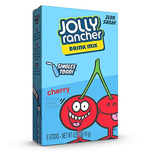 Jolly Rancher Singles-To-Go Sugar Free Green Apple Drink Mix, 6-