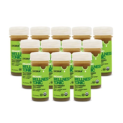 JUICERA Wellness Tonic Green Wellness Shots - Organic Cold Press...