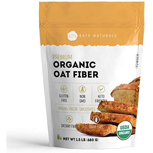 Organic Oat Fiber Powder - Kate Natural. Gluten-Free, Non-Gmo. P