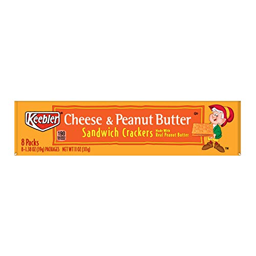 Keebler, Sandwich Crackers, Cheese And Peanut Butter, 11Oz Tray