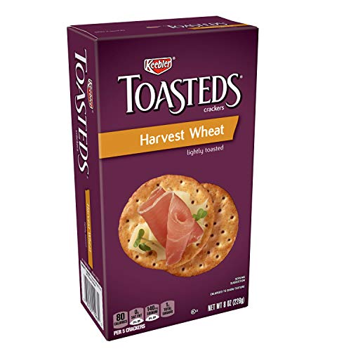 Keebler, Toasteds, Crackers, Harvest Wheat, 8 Ozpack Of 6