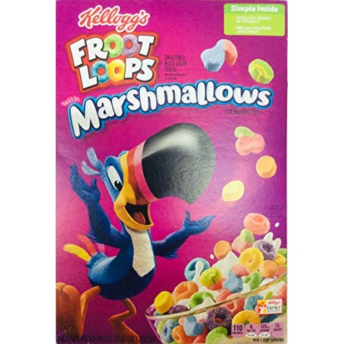 Kelloggs Froot Loops with Marshmallows 10.5 Ounce Pack of 2