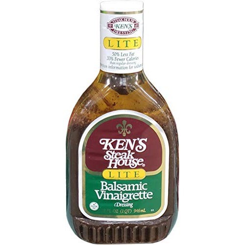 Kens Lite Balsamic Dressing, 32 Ounce