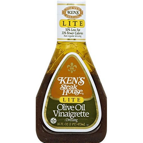 Kens Lite Olive Oil Vinaigrette Dressing 16 Oz Pack Of 3