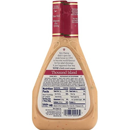 Kens Steak House Thousand Island Salad Dressing 16 Oz Pack Of 3