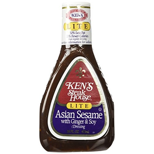 Kens Steak House Dressing Lite Asian Sesame With Ginger &Amp; Soy 1