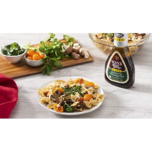 Kens Steak House Lite Balsamic Vinaigrette Dressing, 16 Oz Pac