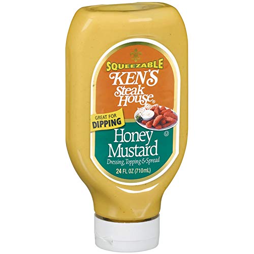 Kens Steak House Squeezable Honey Mustard, 24 Oz 2 Bottles