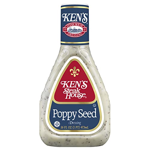 Kens Steakhouse Poppy Seed Dressing 3 Pack 16 Oz Bottles