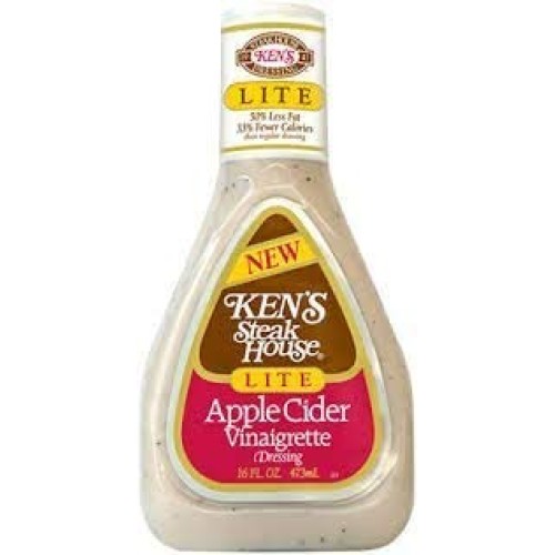 Kens Steak House Lite Apple Cider Vinaigrette Dressing, 16 Ounce