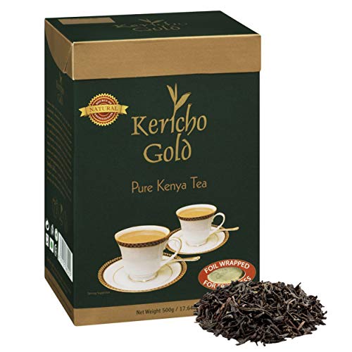 Pure Kenya Black Tea, Kericho Gold Premium Loose Tea, 17.64 Ounc