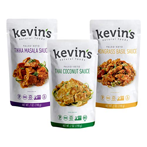 Kevins Natural Foods - Keto and Paleo Simmer Sauce Variety,