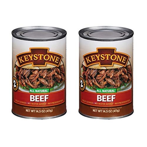 Keystone Meats All Natural Canned Beef, Ground, 14 Ounce Pack O