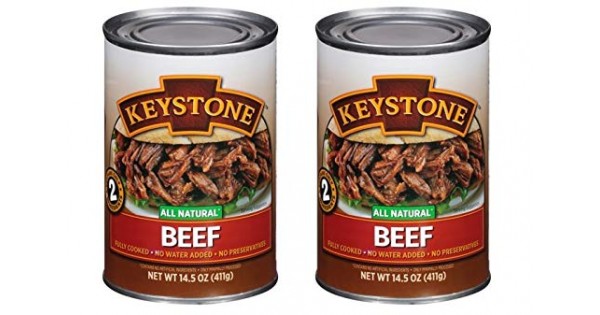 Keystone Meats All Natural Canned Beef, Ground, 14 Ounce ...