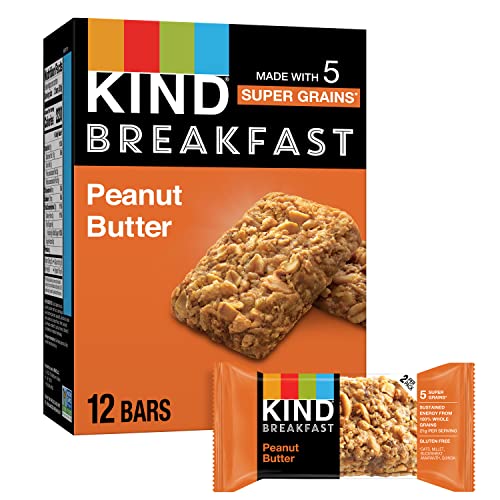 KIND Breakfast, Healthy Snack Bar, Peanut Butter, Gluten Free Br...