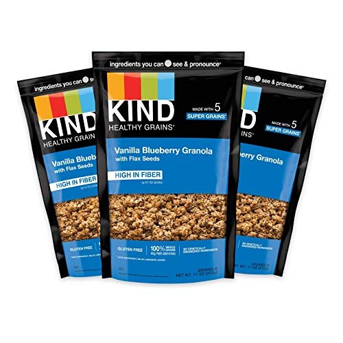 KIND Healthy Grains Clusters, Vanilla Blueberry Granola With Fla...