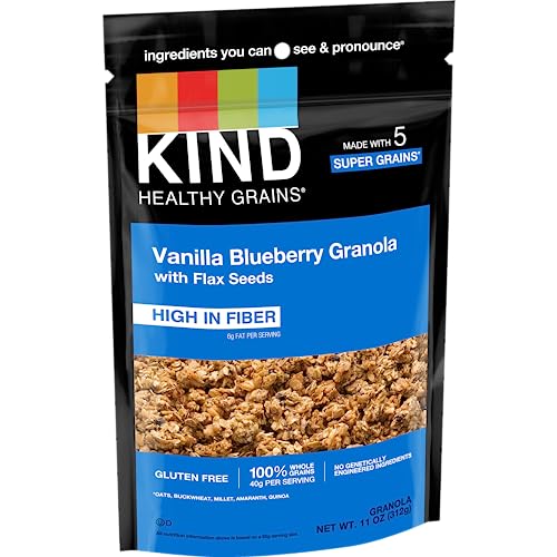 KIND Healthy Grains Clusters, Vanilla Blueberry with Flax Seeds ...