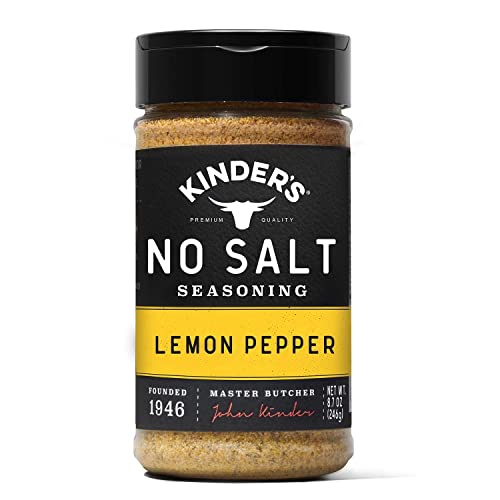 KINDERS No Salt Lemon Pepper Seasoning Blend 8.7 Ounce 99000...