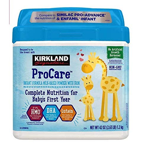 Kirkland Signature Procare Infant Formula - Non-Gmo - 42 Oz 2.6