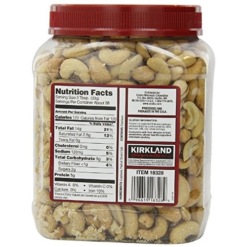 Kirkland Signature Premium Fancy Salted Cashews 40 Oz - Pack Of 2