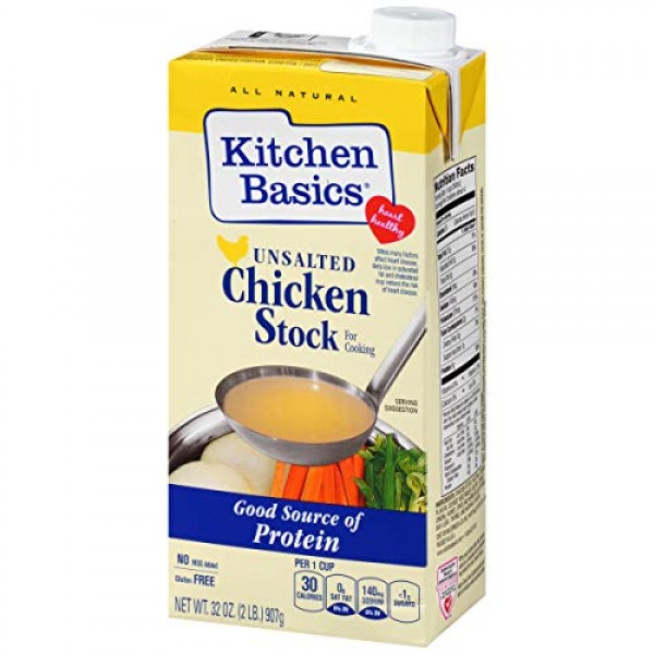 Kitchen Basics Unsalted Chicken Stock, 32 oz