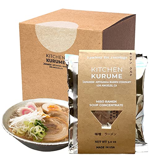 Kitchen Kurume Miso Ramen Soup Concentrate Pack of 10, Made i...