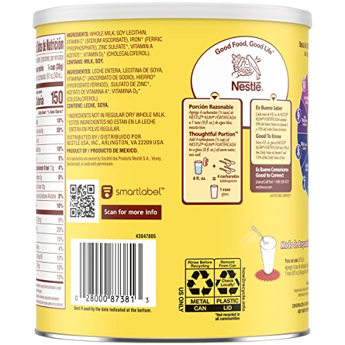 Nestle Klim Fortificada Dry Whole Milk Powder 28.2 Oz. Canister