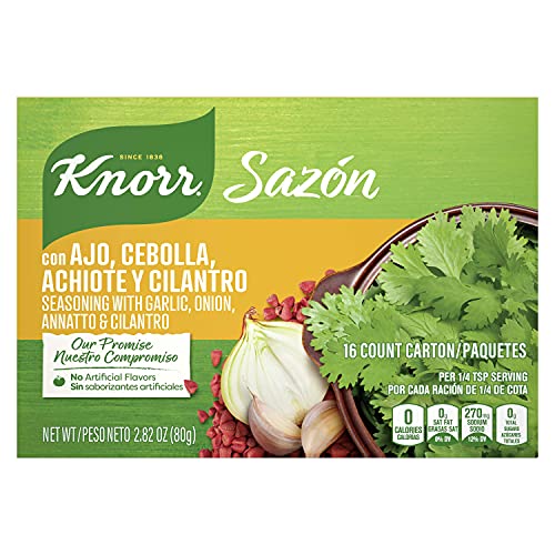 Knorr Sazon Seasoning, Garlic, Onion, Annatto &Amp; Cilantro, 2.8 Oz