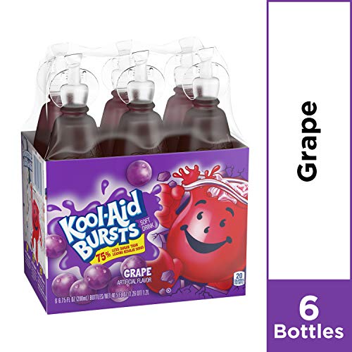 Kool-Aid Bursts Grape Ready-To-Drink Soft Drink, 6 Ct - 6.75 Fl