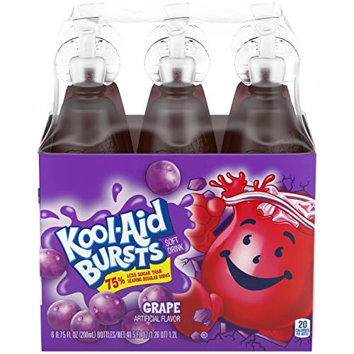 Kool-Aid Bursts Grape Ready-To-Drink Soft Drink, 6 Ct - 6.75 Fl