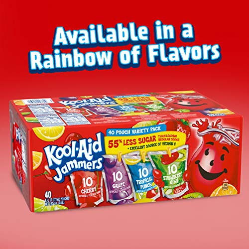 Kool-Aid Jammers Cherry, Grape, Tropical Punch &Amp; Strawberry Kiwi