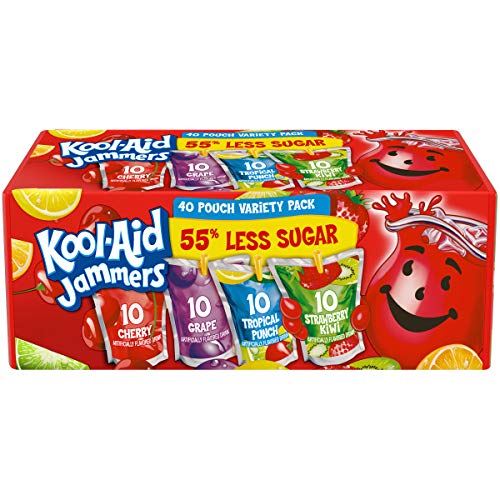 Kool-Aid Jammers Cherry, Grape, Tropical Punch &Amp; Strawberry Kiwi