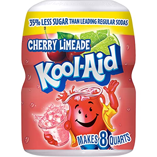 Kool-Aid Sweetened Cherry Limeade Powdered Drink Mix, Caffeine F