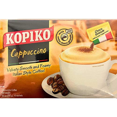 Kopiko Cappuccino Instant Coffee With Choco Granule 2 Pack