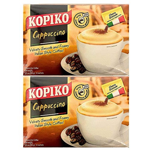 Kopiko Cappuccino Instant Coffee With Choco Granule 2 Pack