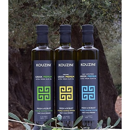 Kouzini Ultra Premium Greek Extra Virgin Olive Oil Trio 3-500 M