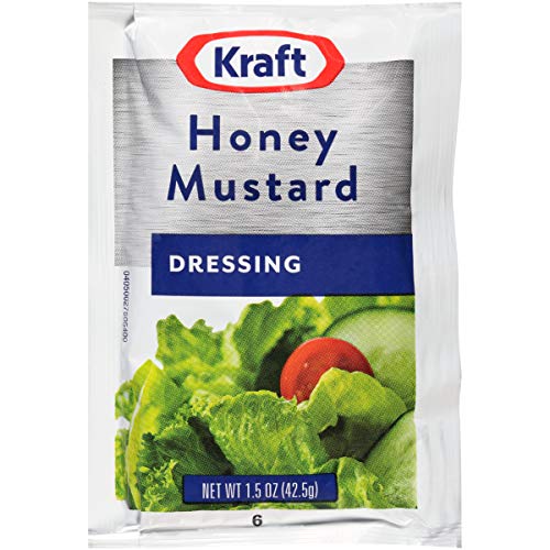 Kraft Honey Mustard Dressing 1.5 Oz Packets, Pack Of 60