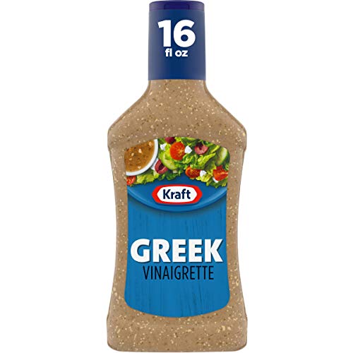 Kraft Greek Vinaigrette Dressing, 16 Fl Oz Bottle