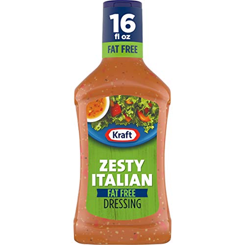 Kraft Zesty Italian Fat Free Salad Dressing 16 Oz Bottles, Pack