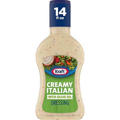 Kraft Olive Oil Creamy Italian Salad Dressing 14 Fl Oz Bottle