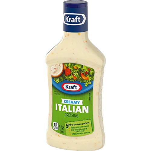 Kraft Creamy Italian Salad Dressing 16 Fl Oz Bottles, Pack Of 6